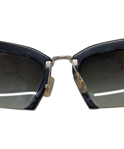 MIU MIU（ミュウミュウ）MIU MIU (ミュウミュウ) ハーフリムレサングラス/Half-rim sunglasses ブラック サイズ:54◇24の古着・服飾アイテム