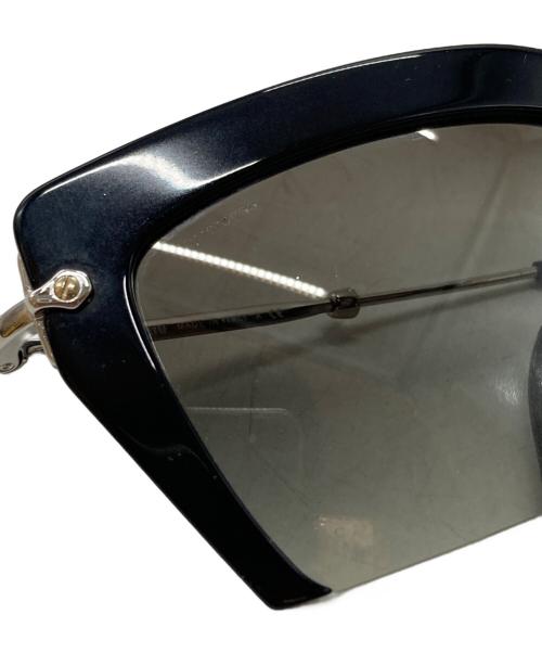 MIU MIU（ミュウミュウ）MIU MIU (ミュウミュウ) ハーフリムレサングラス/Half-rim sunglasses ブラック サイズ:54◇24の古着・服飾アイテム