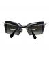 MIU MIU (ミュウミュウ) ハーフリムレサングラス/Half-rim sunglasses ブラック サイズ:54◇24：15000円