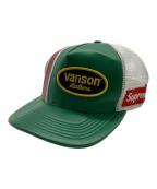 SUPREME×VANSONシュプリーム×バンソン）の古着「Leathers Mesh Back 5-Panel」｜グリーン