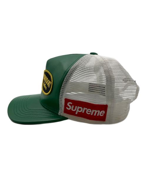 SUPREME（シュプリーム）SUPREME (シュプリーム) VANSON (バンソン) Leathers Mesh Back 5-Panel グリーンの古着・服飾アイテム