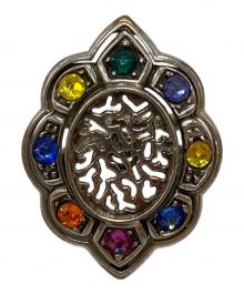 GUCCI（グッチ）の古着「カラーストーンリング/Colored stone ring」｜マルチカラーストーン