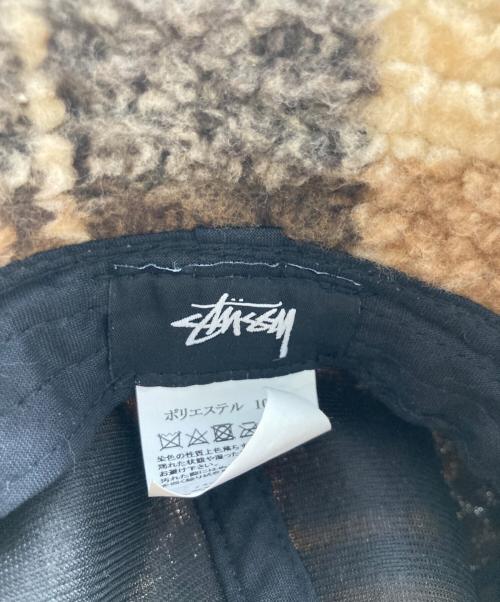 stussy（ステューシー）stussy (ステューシー) ボアバケットハット ブラウン サイズ:Ｌ/XLの古着・服飾アイテム