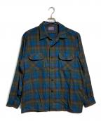 PENDLETONペンドルトン）の古着「60’sウールチェックシャツ/Wool Check Shirt」｜ブルー×グリーン