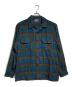 PENDLETON（ペンドルトン）の古着「60’sウールチェックシャツ/Wool Check Shirt」｜ブルー×グリーン