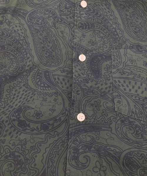 SUPREME（シュプリーム）Supreme (シュプリーム) PAISLEY S/S SHIRT グリーン サイズ:Lの古着・服飾アイテム