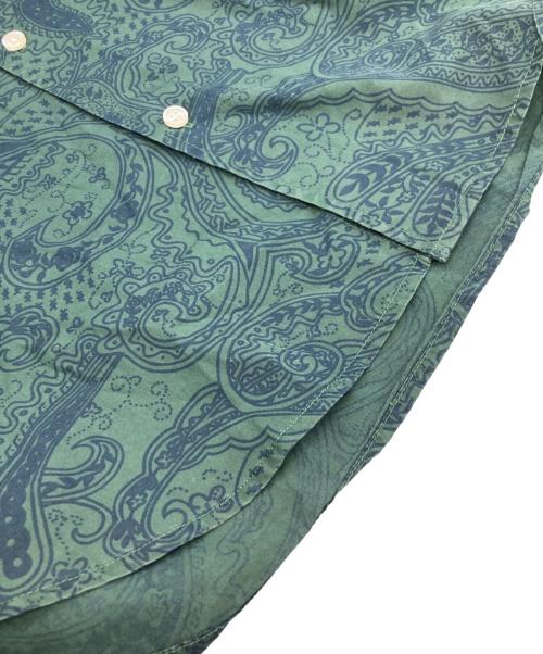 SUPREME（シュプリーム）Supreme (シュプリーム) PAISLEY S/S SHIRT グリーン サイズ:Lの古着・服飾アイテム