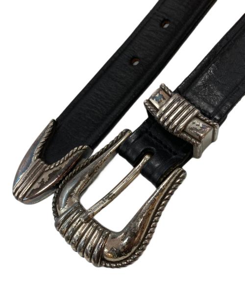 TORY LEATHER（トリーレザー）TORY LEATHER (トリーレザー) ホースビットレザーベルト/Horsebit leather belt ブラックの古着・服飾アイテム