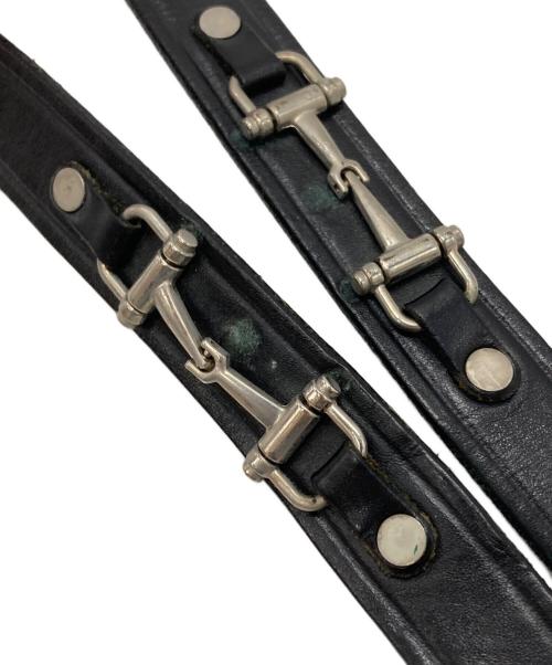 TORY LEATHER（トリーレザー）TORY LEATHER (トリーレザー) ホースビットレザーベルト/Horsebit leather belt ブラックの古着・服飾アイテム