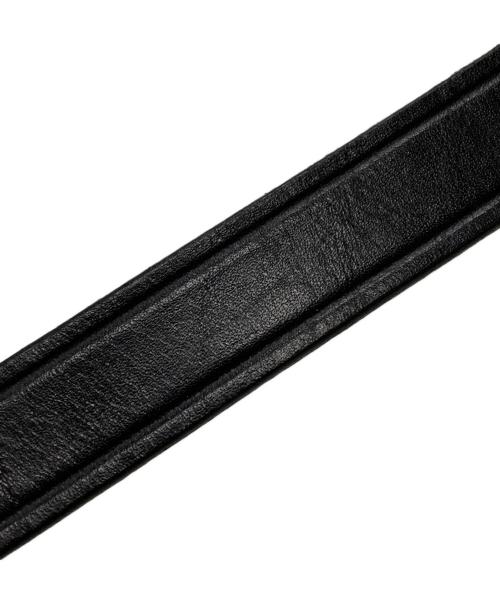 TORY LEATHER（トリーレザー）TORY LEATHER (トリーレザー) ホースビットレザーベルト/Horsebit leather belt ブラックの古着・服飾アイテム