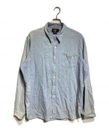 RRL（ダブルアールエル）の古着「コットンチンストラップチェックシャツ」｜ブルー