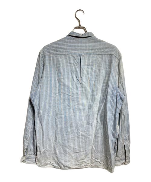 RRL（ダブルアールエル）RRL (ダブルアールエル) コットンチンストラップチェックシャツ ブルー サイズ:XLの古着・服飾アイテム