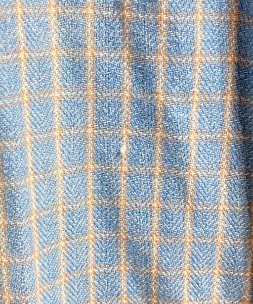 RRL（ダブルアールエル）RRL (ダブルアールエル) コットンチンストラップチェックシャツ ブルー サイズ:XLの古着・服飾アイテム