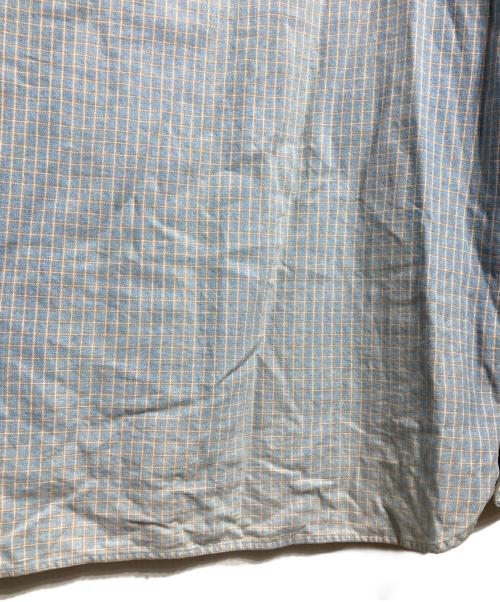 RRL（ダブルアールエル）RRL (ダブルアールエル) コットンチンストラップチェックシャツ ブルー サイズ:XLの古着・服飾アイテム