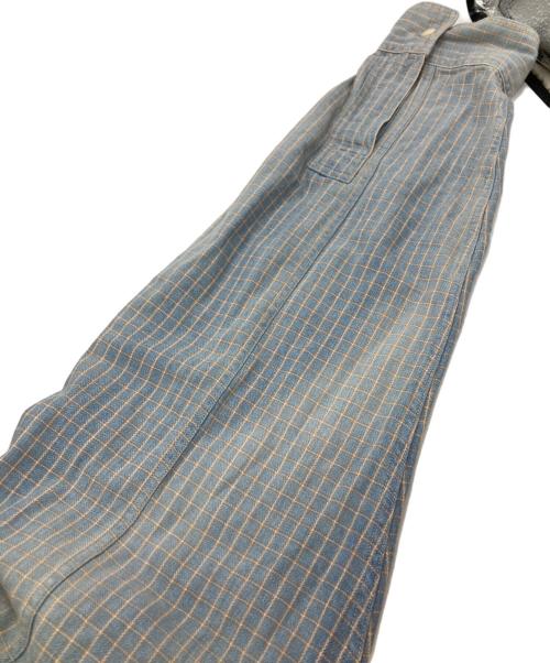 RRL（ダブルアールエル）RRL (ダブルアールエル) コットンチンストラップチェックシャツ ブルー サイズ:XLの古着・服飾アイテム