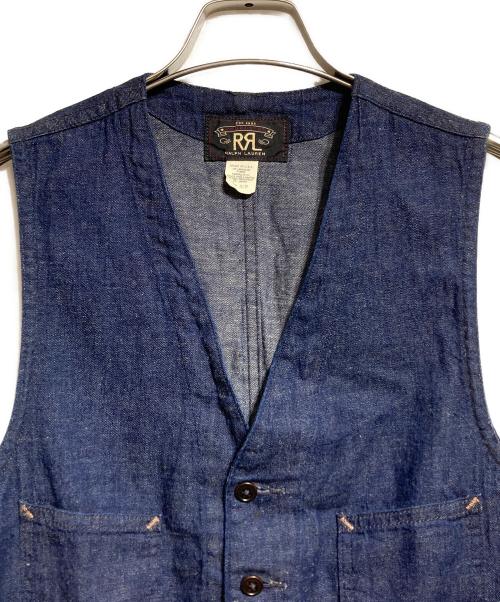 RRL（ダブルアールエル）RRL (ダブルアールエル) デニムジレ インディゴ サイズ:XSの古着・服飾アイテム