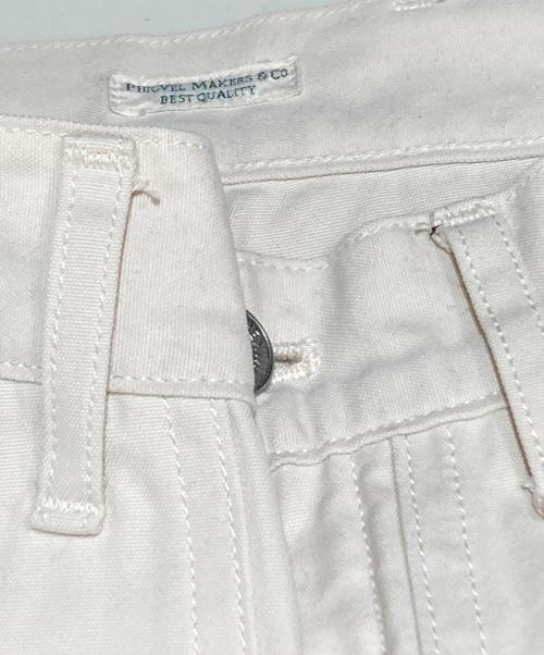 PHIGVEL（フィグベル）PHIGVEL (フィグベル) Canvas Cloth Double Knee Trousers/キャンバスクローズダブルニートラウザー ベージュ サイズ:1の古着・服飾アイテム