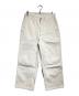 PHIGVEL（フィグベル）の古着「Canvas Cloth Double Knee Trousers/キャンバスクローズダブルニートラウザー」｜ベージュ