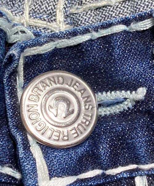 TRUE RELIGION（トゥルー レリジョン）TRUE RELIGION (トゥルー レリジョン) RICKY SUPER T ステッチデニムパンツ インディゴ サイズ:78.5cmの古着・服飾アイテム