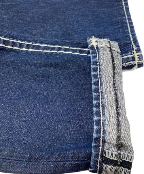 TRUE RELIGION（トゥルー レリジョン）TRUE RELIGION (トゥルー レリジョン) RICKY SUPER T ステッチデニムパンツ インディゴ サイズ:78.5cmの古着・服飾アイテム