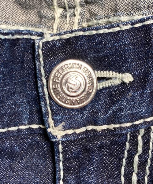 TRUE RELIGION（トゥルー レリジョン）TRUE RELIGION (トゥルー レリジョン) JOEY BIG T WITH SUPER T フレアデニムパンツ インディゴ サイズ:W32の古着・服飾アイテム