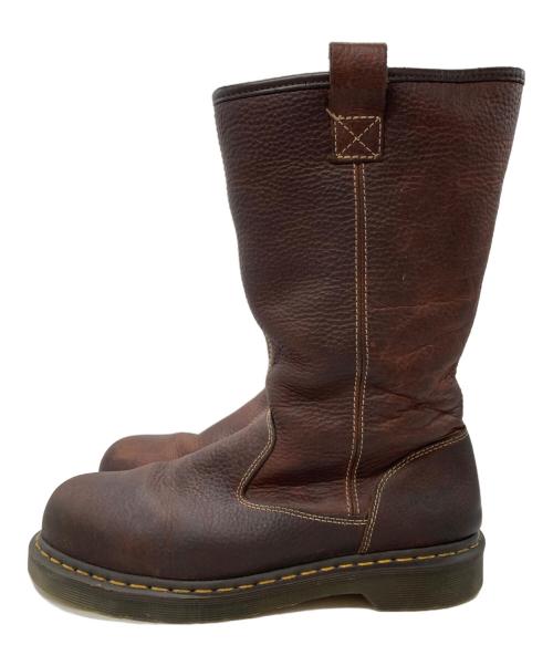 Dr.Martens（ドクターマーチン）Dr.Martens (ドクターマーチン) ROSA STEEL TOE FUR LINED IN TEAK/ROSA スチールトゥ・ファーライニング ブラウン サイズ:UK8の古着・服飾アイテム