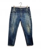 DOLCE & GABBANAドルチェ＆ガッバーナ）の古着「22Classicリペア加工デニムパンツ/Distressed Repair Denim Pants」｜インディゴ
