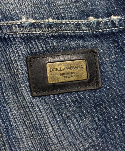 DOLCE & GABBANA（ドルチェ＆ガッバーナ）DOLCE & GABBANA (ドルチェ＆ガッバーナ) 22Classicリペア加工デニムパンツ/Distressed Repair Denim Pants インディゴ サイズ:48の古着・服飾アイテム