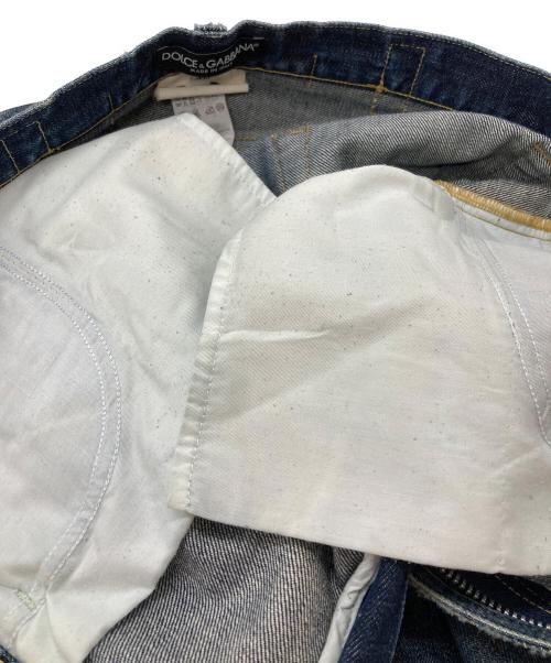 DOLCE & GABBANA（ドルチェ＆ガッバーナ）DOLCE & GABBANA (ドルチェ＆ガッバーナ) 22Classicリペア加工デニムパンツ/Distressed Repair Denim Pants インディゴ サイズ:48の古着・服飾アイテム