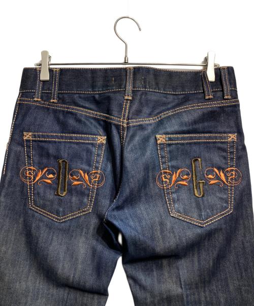 DOLCE & GABBANA（ドルチェ＆ガッバーナ）DOLCE & GABBANA (ドルチェ＆ガッバーナ) 16 CLASSIC 刺繍 デニムパンツ/Denim Pants インディゴ サイズ:44の古着・服飾アイテム
