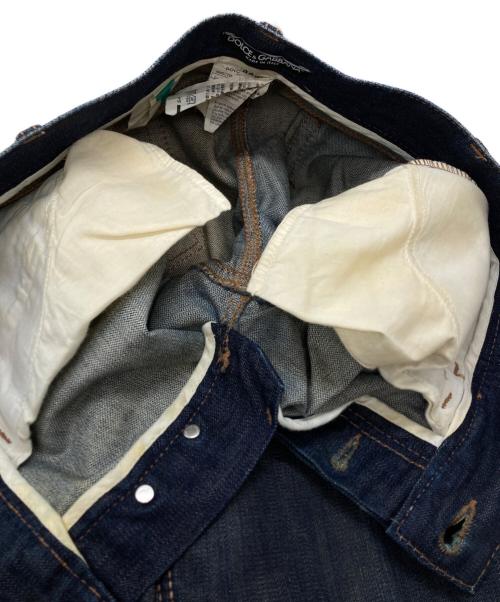 DOLCE & GABBANA（ドルチェ＆ガッバーナ）DOLCE & GABBANA (ドルチェ＆ガッバーナ) 16 CLASSIC 刺繍 デニムパンツ/Denim Pants インディゴ サイズ:44の古着・服飾アイテム