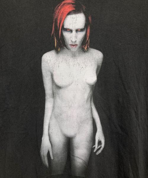 Marilyn Manson（マリリンマンソン）Marilyn Manson (マリリンマンソン) 90’sバンドTシャツ ブラック サイズ:Lの古着・服飾アイテム
