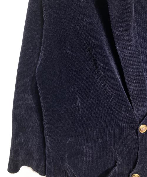 LAUREN RALPH LAUREN（ローレン ラルフ ローレン）LAUREN RALPH LAUREN (ローレン ラルフ ローレン) レーヨン混ニットブレザー/Rayon-blend knit blazer ネイビー サイズ:Lの古着・服飾アイテム