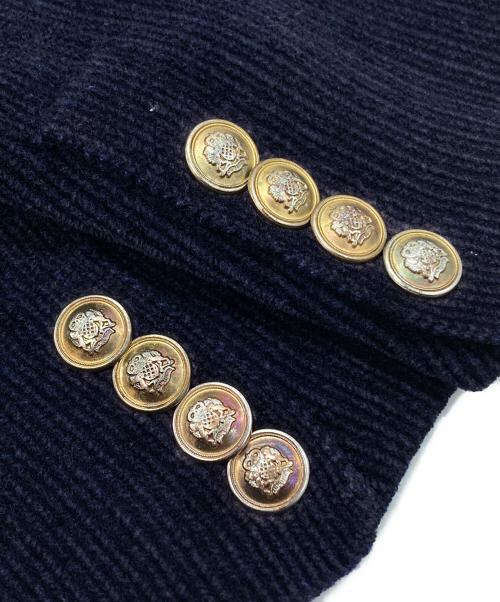 LAUREN RALPH LAUREN（ローレン ラルフ ローレン）LAUREN RALPH LAUREN (ローレン ラルフ ローレン) レーヨン混ニットブレザー/Rayon-blend knit blazer ネイビー サイズ:Lの古着・服飾アイテム