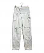 PLASTICPRODUCTプラスティックプロダクト）の古着「MPa SINGLE WAIST POCKET PANTS/MPa シングルウエストポケットパンツ」｜インディゴ