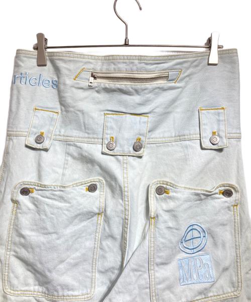 PLASTICPRODUCT（プラスティックプロダクト）PLASTICPRODUCT (プラスティックプロダクト) MPa SINGLE WAIST POCKET PANTS/MPa シングルウエストポケットパンツ インディゴ サイズ:Mの古着・服飾アイテム