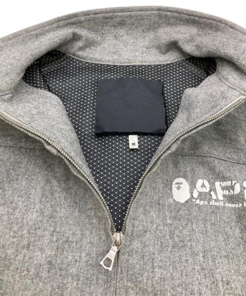 A BATHING APE（アベイシングエイプ）A BATHING APE (アベイシングエイプ) WINDSTOPPER  WOOL JACKET グレー サイズ:Mの古着・服飾アイテム