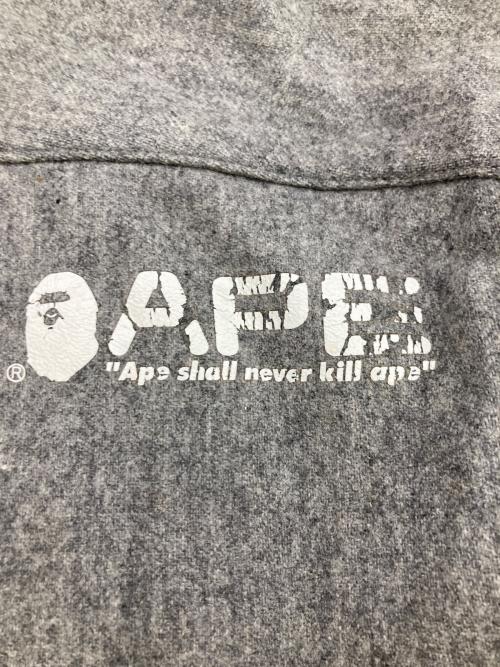 A BATHING APE（アベイシングエイプ）A BATHING APE (アベイシングエイプ) WINDSTOPPER  WOOL JACKET グレー サイズ:Mの古着・服飾アイテム