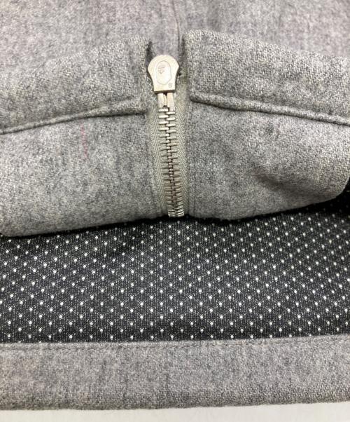 A BATHING APE（アベイシングエイプ）A BATHING APE (アベイシングエイプ) WINDSTOPPER  WOOL JACKET グレー サイズ:Mの古着・服飾アイテム