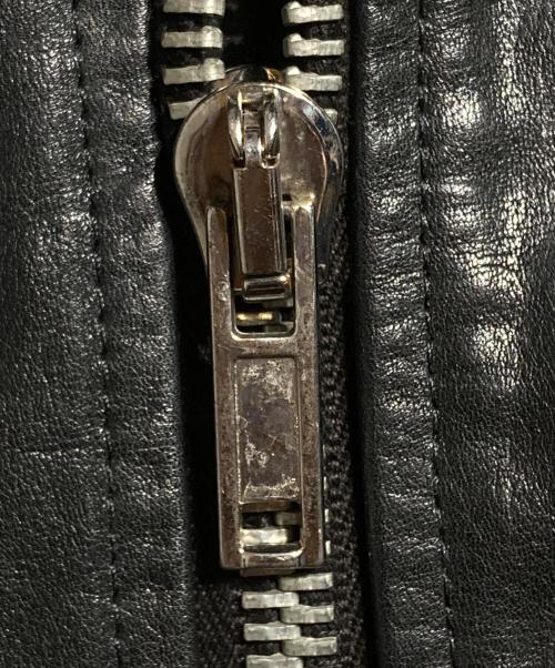 RICK OWENS（リックオウエンス）RICK OWENS (リックオウエンス) Stooges Biker カーフレザーライダースジャケット/ストゥージズ・バイカー ブラック サイズ:46の古着・服飾アイテム