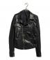 RICK OWENS（リックオウエンス）の古着「Stooges Biker カーフレザーライダースジャケット/ストゥージズ・バイカー」｜ブラック