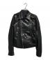 RICK OWENS (リックオウエンス) Stooges Biker カーフレザーライダースジャケット/ストゥージズ・バイカー ブラック サイズ:46：100000円
