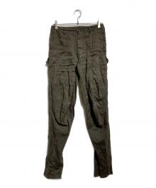 U-Ni-Ty×10 corso como COMME des GARCONS（ユニティ×ディエチコルソコモ・コムデギャルソン）の古着「リネンパンツ/LinenPants」｜カーキ