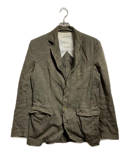 U-Ni-Ty（ユニティ）U-Ni-Ty (ユニティ) 10 corso como COMME des GARCONS (ディエチコルソコモ・コムデギャルソン) リネンジャケット カーキ サイズ:不明の古着・服飾アイテム
