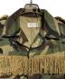 中古・古着 Saint Laurent Paris (サンローランパリ) フリンジミリタリージャケット/Fringed military jacket カーキ サイズ:44：50000円