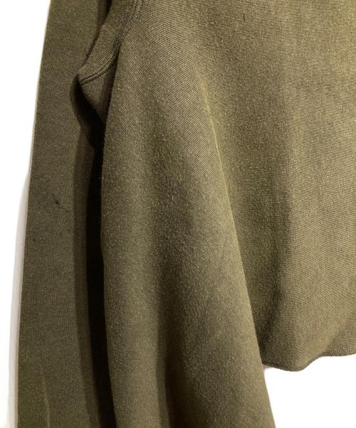COMME des GARCONS（コムデギャルソン）COMME des GARCONS (コムデギャルソン) 変形スウェットカットソー/Sweatshirt ブラック×オリーブ サイズ:Sの古着・服飾アイテム