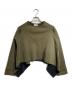 COMME des GARCONS（コムデギャルソン）の古着「変形スウェットカットソー/Sweatshirt」｜ブラック×オリーブ