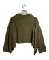COMME des GARCONS (コムデギャルソン) 変形スウェットカットソー/Sweatshirt ブラック×オリーブ サイズ:S：12000円