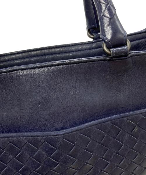 BOTTEGA VENETA（ボッテガベネタ）BOTTEGA VENETA (ボッテガベネタ) イントレチャート2WAYバッグ ネイビーの古着・服飾アイテム