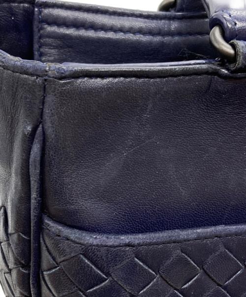 BOTTEGA VENETA（ボッテガベネタ）BOTTEGA VENETA (ボッテガベネタ) イントレチャート2WAYバッグ ネイビーの古着・服飾アイテム